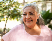 lady looking at camera