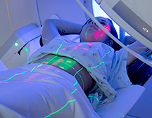 person getting scanned 